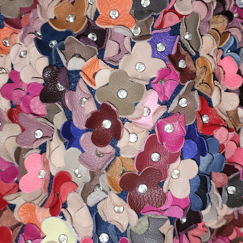 Ameri Leather Willet Shoulder Hobo Bag Embellishe… - image 2